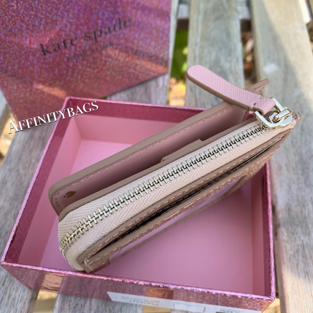 Boxed SM l-zip bifold wallet joeley Kate Spade - Picture 4 of 8